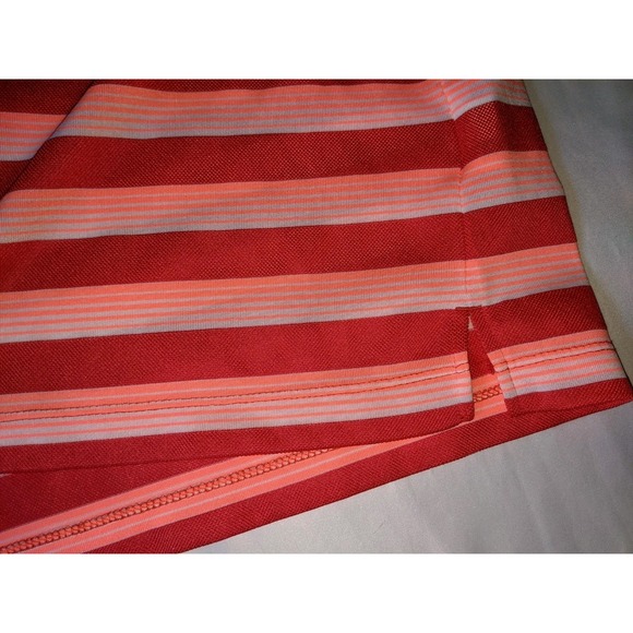 Nike‎ Golf Tour Performance Polo Shirt Size XL Dri Fit Striped Red Pink White - Picture 12 of 16